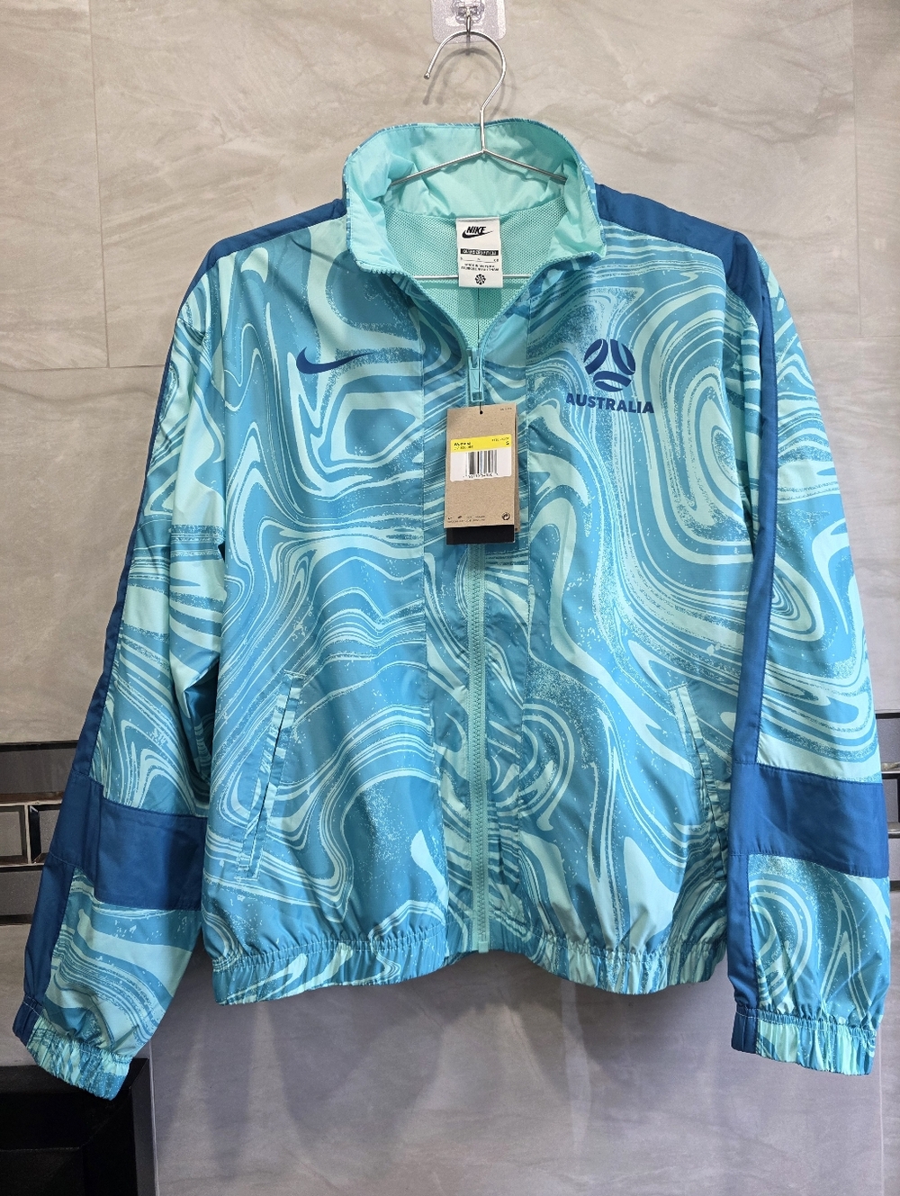 Nike Aqua and Teal Swirl Australia Track Jacket